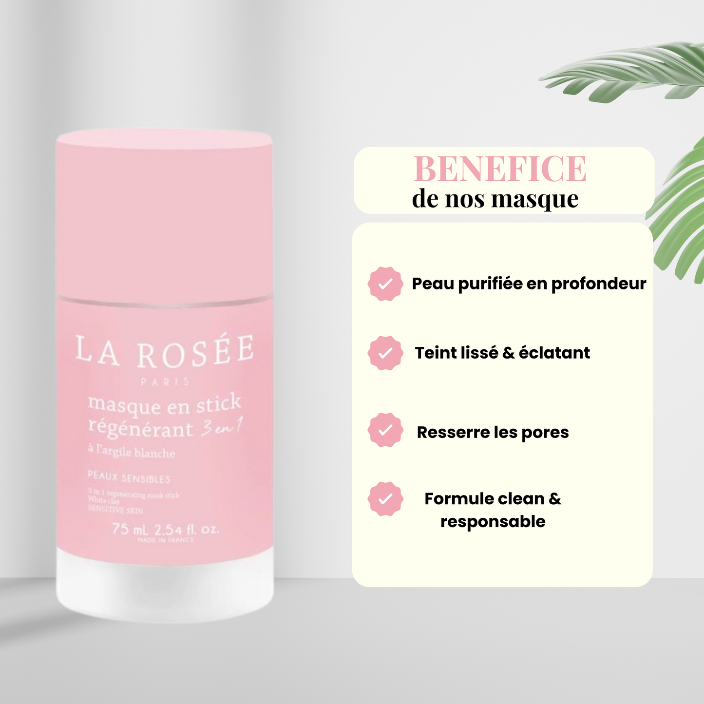 Masque Régénérant en Stick à l’Argile Blanche